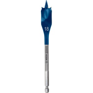 Bosch Flachfräsbohrer Expert Self Cut Speed, 18 mm, blau-silber.