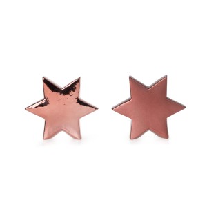 Weihnachts-Deko Stern 10,2 cm Dunkelrot 2-fach Sortiert