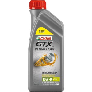 Graue 1 l Flasche Castrol GTX 10W-40 A3/B4 Motoröl für PKW.