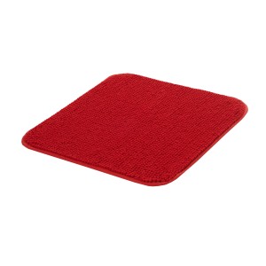BWO Badteppich Sammy Rubin, 40x50 cm, aus Polyester. Roter Badvorleger, maschinenwaschbar.