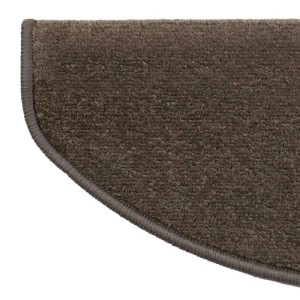 KARAT Velours Stufenmatte Dynasty Atmungsaktiv Schlamm 23,5 x 65 cm Halbrund