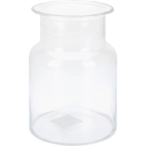 Transparente Glasvase, 4 l, ideal für Blumen und Deko.