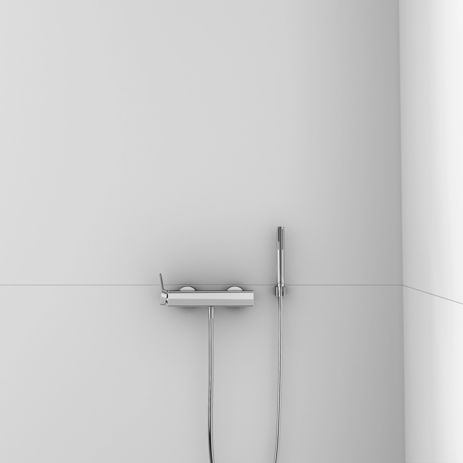 Ideal Standard Brausehalter Idealrain Atelier eckig, Chrom