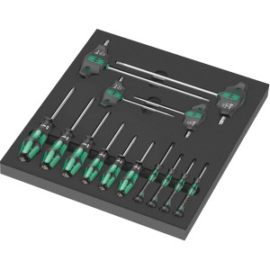 Wera Schaumstoffeinlage 9712 inkl. Torx HF Schraubendreher-Set 14-teilig