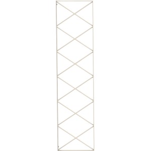 Weißes Eleo Rankgitter Vite, pulverbeschichtet, für Pavillons & Pergolen.