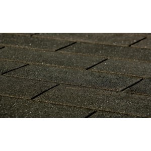 Anthrazitfarbene Weka Dachschindeln für Saunahaus Kurikka, 9 Pakete im Set.