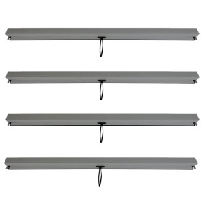 MCW Seitenwand 4er Set, anthrazit, für 3x3m Pergola. Sicht- und Windschutz.
