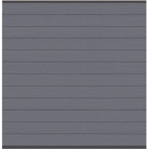 Sichtschutzzaun Zaunfeld-Set System WPC Classic Anthrazit/Anthrazit 178x183 cm
