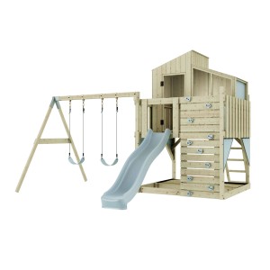 PolarPlay Spielturm Bosse m. Kindersch. Eisblau