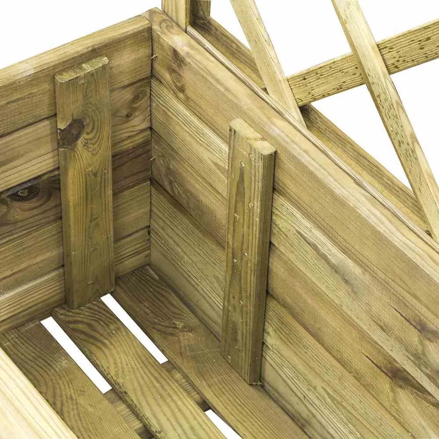 Siena Garden Pflanzkasten mit Rankgitter Kiefernholz 40 x 80 x 120 cm Natur  FSC kaufen bei OBI