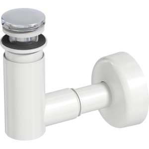 Prevex EasyClean Siphon Ø 40 mm / 32 mm mit Pop-Up-Ventil Chrom
