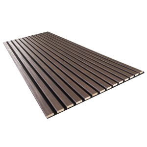 Akustikpaneel Nussbaum Milano, foliert, 56,1x240cm, für Wand- und Deckenverkleidung.