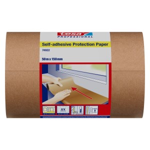 Tesa Selbstklebendes Schutzpapier 50 m x 150 mm