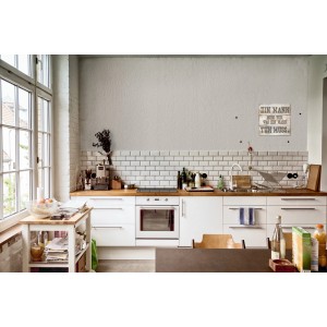 Komar Deko-Sticker "Ein Mann Muss Tun" in Küche, 50x70 cm, Wandtattoo.