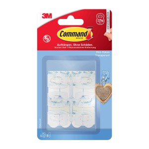 Command Mini-Haken-Set Transparent 14 Stück