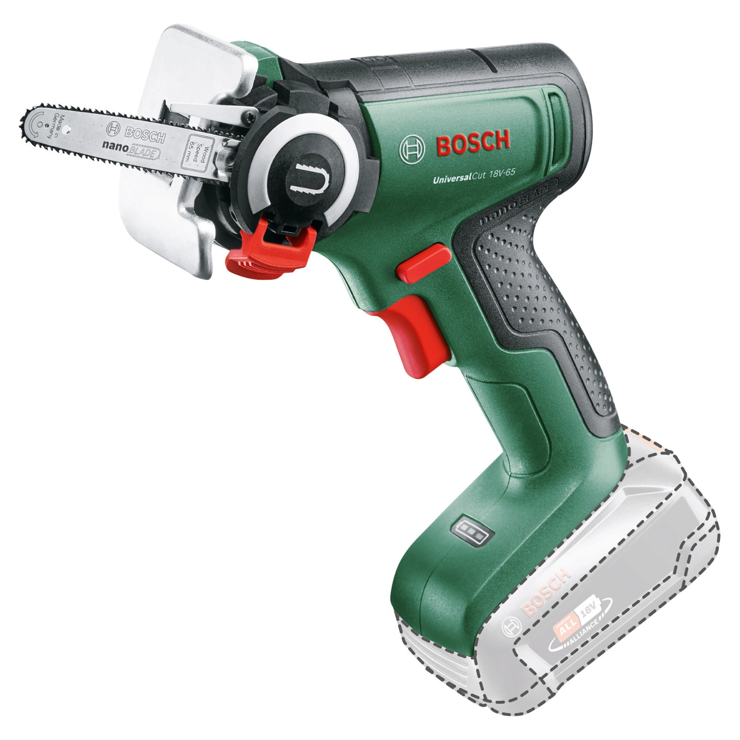 Bosch AkkuSäge mit NanoBladeTechnologie UniversalCut 18V65 Solo