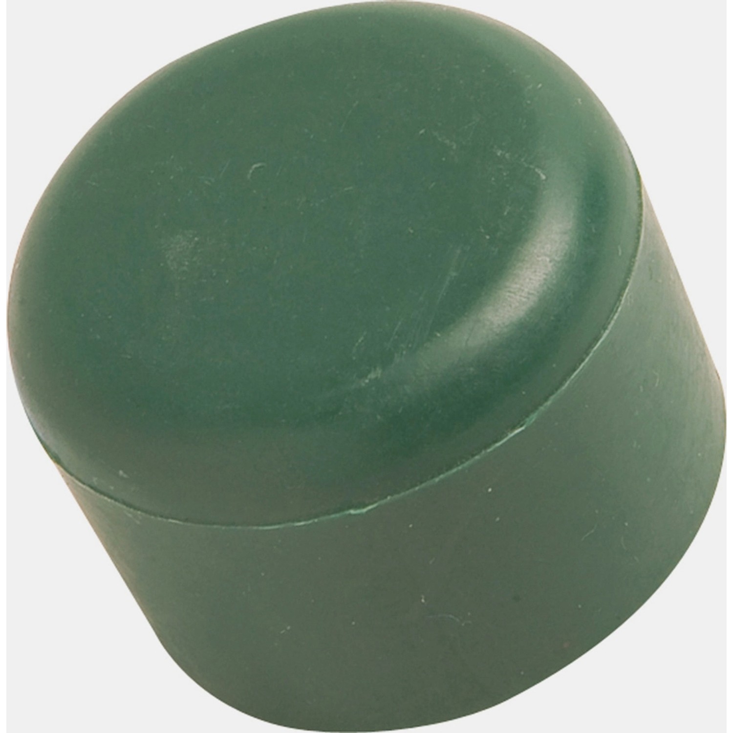 Grüne Pfostenkappe Ø 60 mm aus PVC für Metallpfosten im Zaunbau.