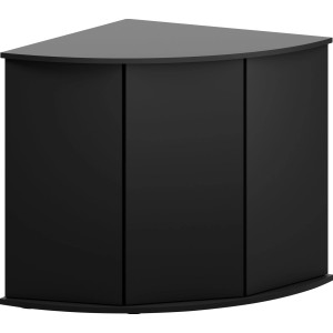 Schwarzer Juwel Aquariumunterschrank SBX Trigon 190 für Eckaquarien.
