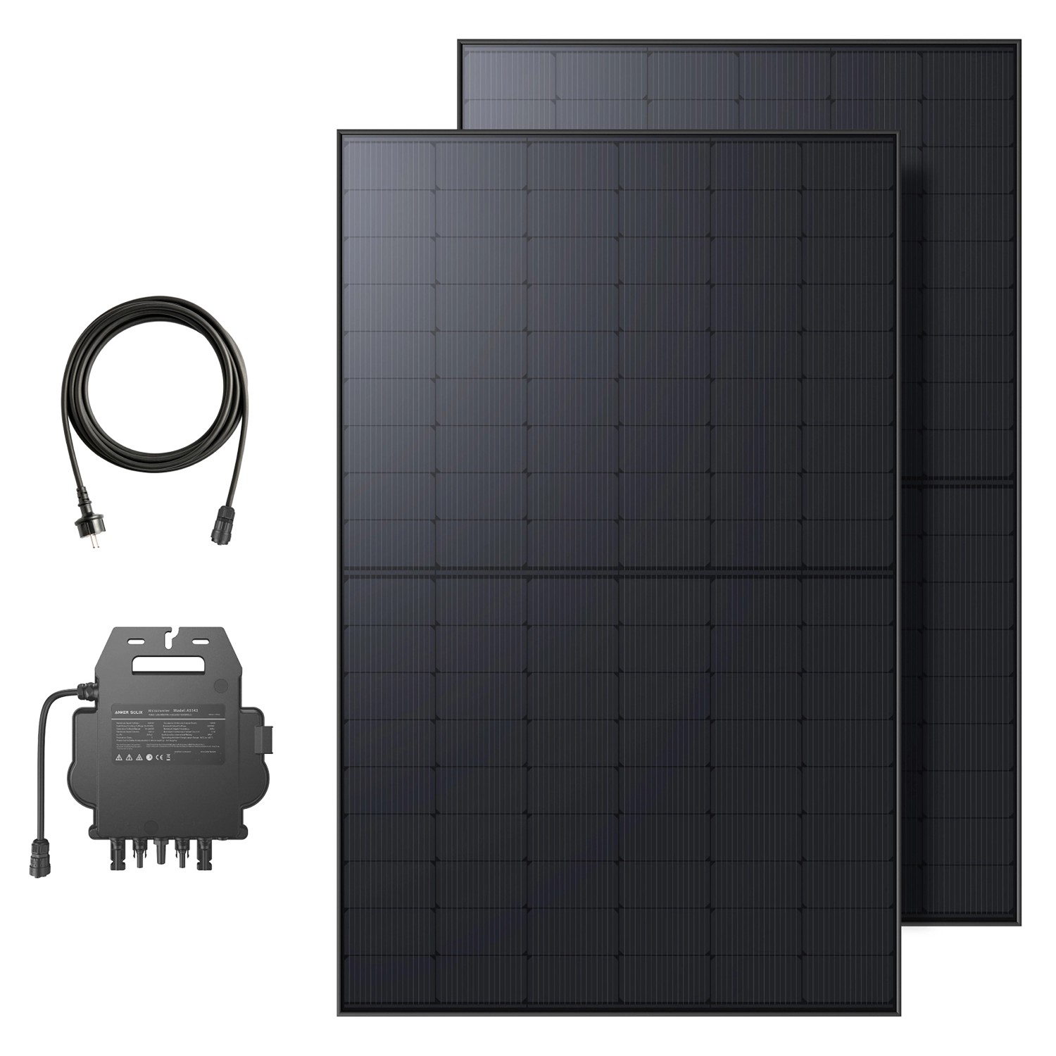 Anker Solix Balkonkraftwerk 800 W (2x 440 W Solarpanel) mit Wechselrichter MI80 kaufen bei OBI