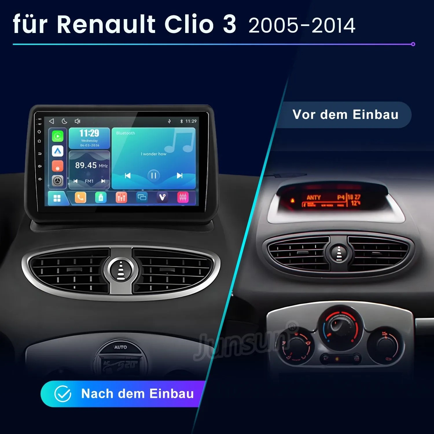Junsun Autoradio Für Renault Clio 3 2005-2014 Linux_2