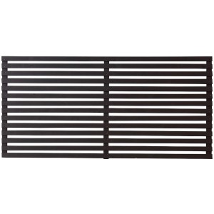 Plus Holz Vorgartenzaun Tokyo Nadelholz Schwarz 180 cm x 90 cm