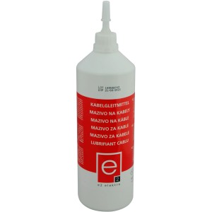 e2 elektro Kabelgleitmittel-Gel, 1kg Flasche für leichten Kabeleinzug.