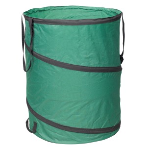 Grüner Gartensack Pop Up mit 150 l Fassungsvermögen zum Sammeln von Gartenabfällen.