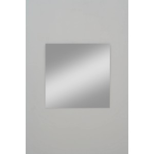 Quadratischer Serienspiegel Jump, 60x60 cm, zeitloses Design für Bad und Wohnraum.