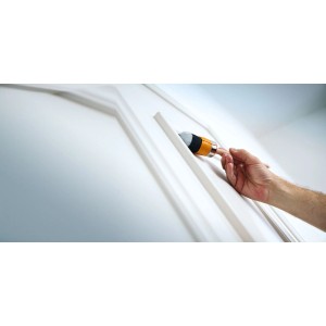 Hand lackiert Türrahmen mit LUX Ringpinsel Profi Lacke Kunstharz 20 mm.