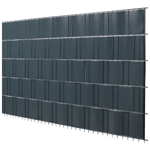 Floraworld  Folienstreifen Sichtschutz für Einstabmatten Anthrazit 20,5 m x 24cm