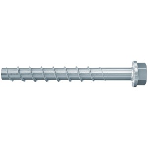 Fischer Betonschraube UltraCut FBS II 10x80 mit Sechskantkopf und U-Scheibe.