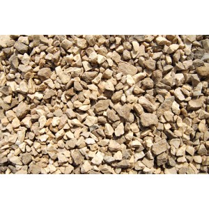 Ziersplitt Cappuccino, Kalkstein, beige-braun, 8-12 mm, für Gartenwege und Steingärten.