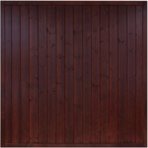 Sichtschutzzaunelement Oxford Braun lackiert 180 cm x 180 cm