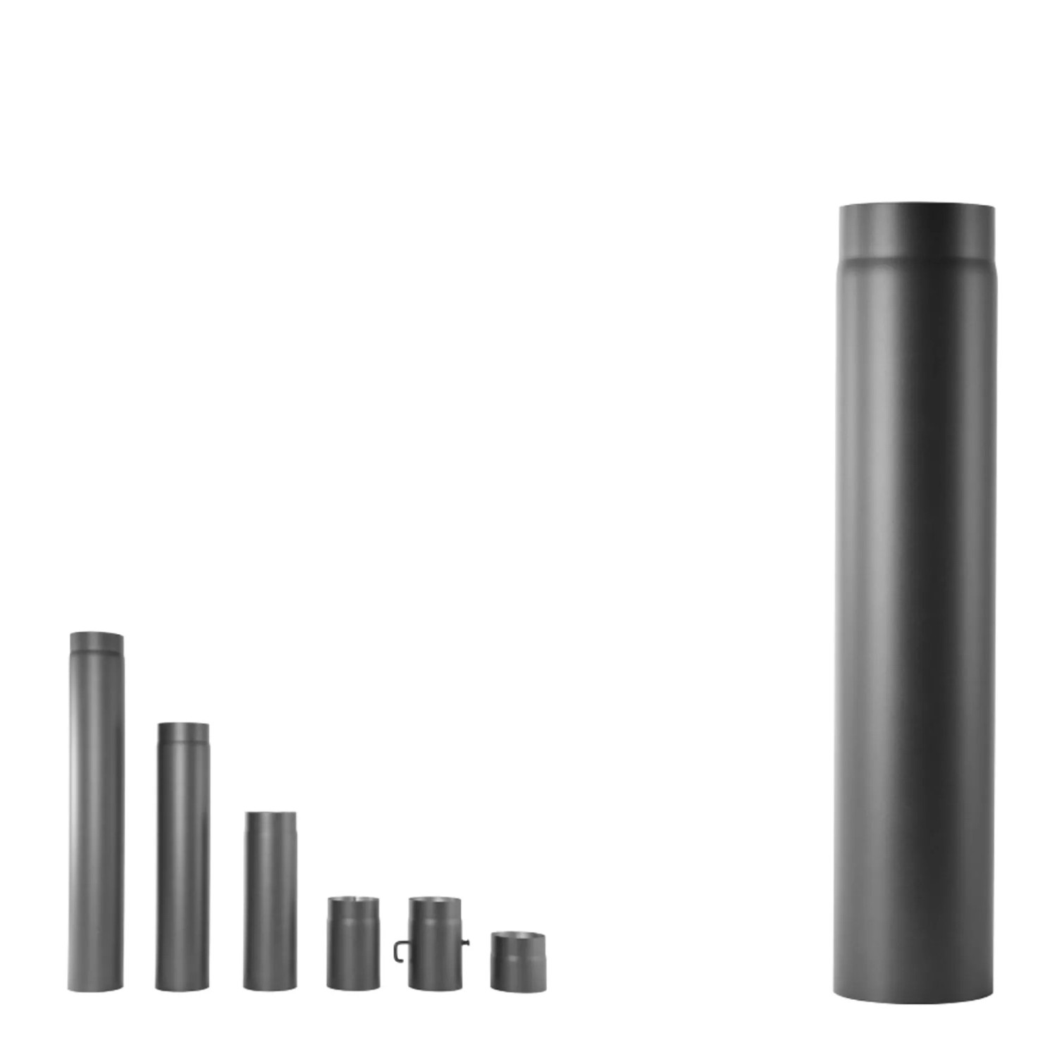 Emailliertes Kaminrohr Aus Edelstahl – Durchmesser 110–150 Mm, Längen 250–1000 Mm