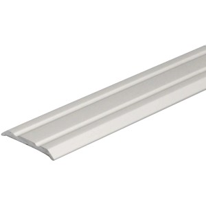Silbernes Arcansas Übergangsprofil aus Aluminium, 2 mm x 38 mm x 900 mm.