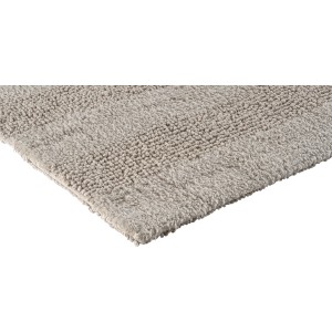 Hellgrauer baliv Cosy Cave Badteppich, 50x80 cm, Baumwolle, Block-Design.