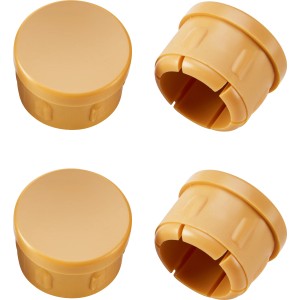 Fußkappen für Balkonstuhl Bandon, 4er Set aus Kunststoff.