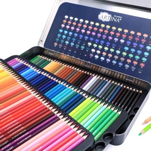 Artina Artilo Buntstifte, 120er Set in Metallbox, ideal für Kinder und Schule.