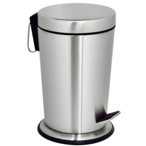 MSV Kosmetikeimer Conic 5 l aus Edelstahl mit Fußpedal für Bad & Küche.