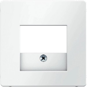 Berker Q.1 Zentralstück für TDO/LS-Dosen in Polarweiß Samt.