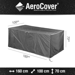 Aerocover Schutzhülle für rechteckige Tische, atmungsaktiv, 160x100x70 cm.