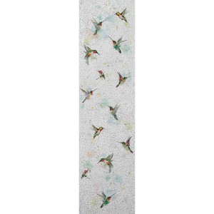 Marburg Vliestapete Kolibri Crushed-Optik Modern 270 cm x 70 cm Silber