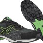 Albatros Sicherheitsschuh Splendid Green S1P, schwarz-grün, Gr. 36, mit atmungsaktivem Obermaterial und rutschfester Sohle.