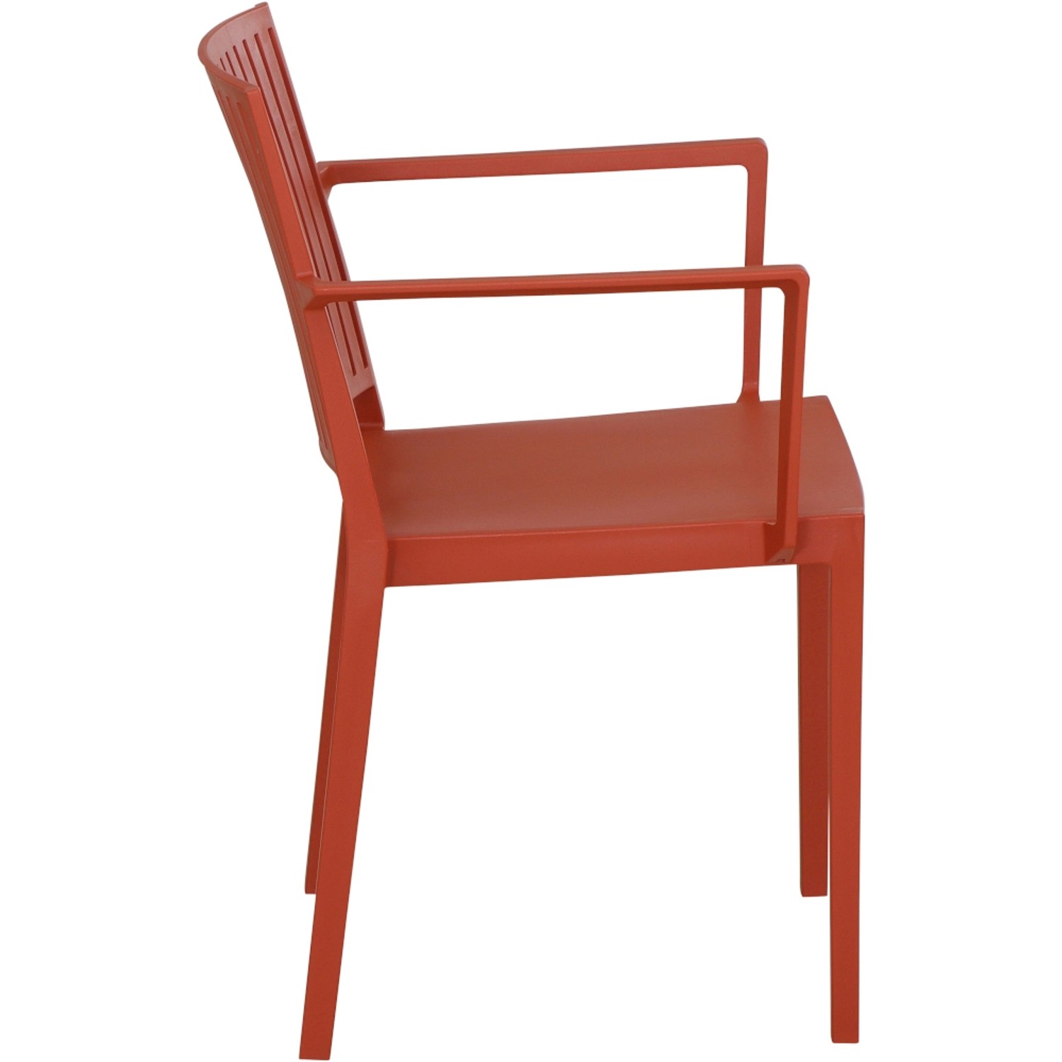 Siena Garden Stapelsessel Lane in Brick, Gartenstuhl aus robustem, recycelbarem Material.