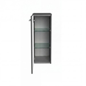 Fackelmann Badmöbel Midischrank links B.Round 30 cm Grafit