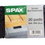 Spax Terrassen Pads 8 mm, 20 Stück, zum Schutz der Unterkonstruktion vor Feuchtigkeit.
