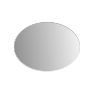 Ovaler Kristall-Facettenspiegel Nora, 80x60 cm, mit C-Kante für Bad oder WC.