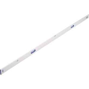 LUX Richtlatte Classic, 3 m, mit Handgriff und Libellen zur einfachen Höhenmessung.