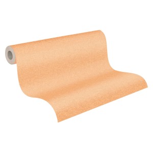 AS-Creation Vliestapete Uni Struktur, matte Oberfläche, leicht strukturiert, orange.