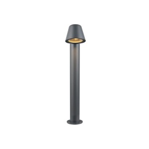 Anthrazitfarbene Trio LED-Wegeleuchte Beni, 11,5x60x20 cm, für den Außenbereich.